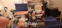 Garfield Animated Santa Claus Spencer Gifts, Vintage, Mint Figures, Nrfb