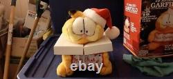 Garfield Animated Santa Claus Spencer Gifts, Vintage, Mint Figures, Nrfb