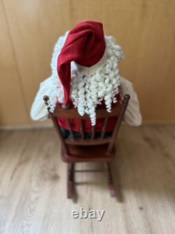 Gathered Traditions Joe Spencer Candy Cane Santa Claus Christmas Figure 13