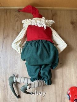 Gathered Traditions Joe Spencer Candy Cane Santa Claus Christmas Figure 13
