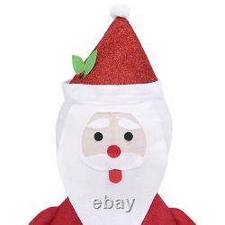 Gecheer Decorative Christmas Santa Claus Figure Luxury Fabric 23.6 L0W9