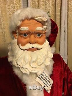 Gemmy 5 Animated Life Size SANTA CLAUS SINGING Christmas Songs