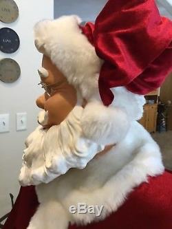 Gemmy 5 Animated Life Size SANTA CLAUS SINGING DANCING Christmas Songs