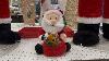 Gemmy Animated Santa With Swaying Puppies