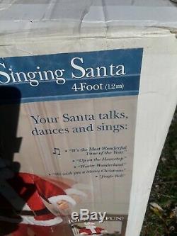 Gemmy Animated Singing Dancing Santa Claus Christmas Holiday