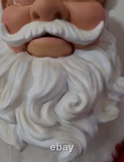 Gemmy Animated Singing Santa Claus Figure Christmas 5' Tall Talks Vintage Read