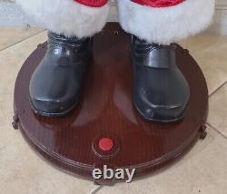 Gemmy Animated Singing Santa Claus Figure Christmas 5' Tall Talks Vintage Read