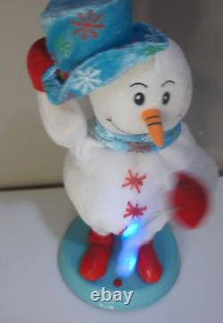 Gemmy Animated Snowflake Spinning Snowman Snow Miser Blue TESTED WORKS READ