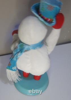 Gemmy Animated Snowflake Spinning Snowman Snow Miser Blue TESTED WORKS READ