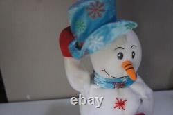 Gemmy Animated Snowflake Spinning Snowman Snow Miser Blue TESTED WORKS READ