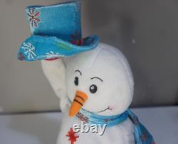 Gemmy Animated Snowflake Spinning Snowman Snow Miser Blue TESTED WORKS READ