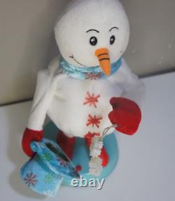 Gemmy Animated Snowflake Spinning Snowman Snow Miser Blue TESTED WORKS READ