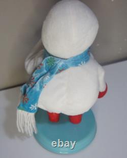 Gemmy Animated Snowflake Spinning Snowman Snow Miser Blue TESTED WORKS READ