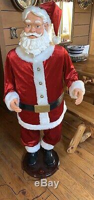 Gemmy Giant 5 Foot Singing, Dancing, Swaying, Animated Santa Claus-Works Great