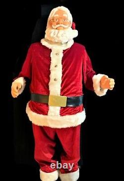 Gemmy Life Size Santa Claus 5' Christmas Animatronic Singing & Dancing Santa