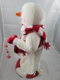 Gemmy Peppermint Twist Snowman Lights/Musical Spinning Works, No Tip Hat, VIDEO