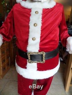 Gemmy Santa Claus Father Christmas Singing and Dancing. 5ft Tall Karaoke Figure