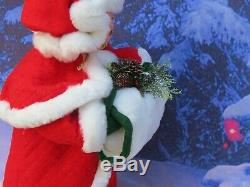 Giant 30 Annalee Classic Mrs Santa Claus Doll with Hand Warmer/Muff 620904 NEW