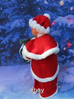 Giant 30 Annalee Santa Claus Doll With Pine Bough & Bird 621004 NEW With Tag