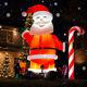 Giant 33ft Christmas Inflatable Santa Claus With Led Light For Xmas Party Event