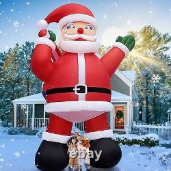 Giant 33Ft Premium Christmas Inflatable Santa Claus for Outdoor Yard Decoration