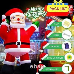 Giant 33Ft Premium Christmas Inflatable Santa Claus for Outdoor Yard Decoration