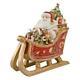 Goebel Santa Claus With Sledge, Christmas, Figure, Porcelain, 35 Cm, 51000291