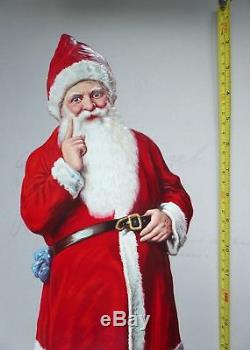 Great Size German Santa Claus Cardboard 1900 61 CM