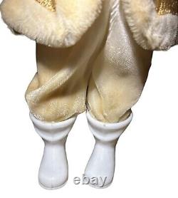 HAROLD GALE Vintage Christmas 14 SANTA CLAUS Figure, GOLD LAME Suit