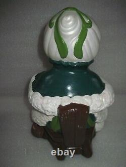 HTF VINTAGE Atlantic Mold Ceramic Winking SANTA & MRS CLAUS Figurines 14 Tall
