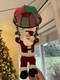 Htf Vintage Christmas Decor Nostalgia Kicking Animated Parachute Santa Claus