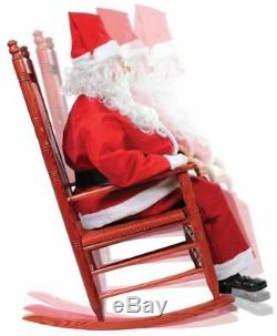 Halloween LifeSize Animated Rocking Chair Christmas SANTA CLAUS Holiday Prop NEW