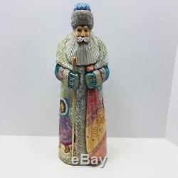 Hand Carved Hand Painted Russian Santa Claus