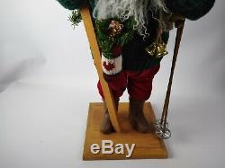 Hand Signed Hand Crafted Lynn Haney 1992 Vintage Santa Claus Mountain Lodge Rare