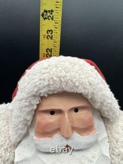 Handcrafted Folk Art Santa Claus Doll Figure Handmade 22 Beautifully Made