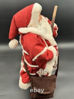 Handcrafted Folk Art Santa Claus Doll Figure Handmade 22 Beautifully Made