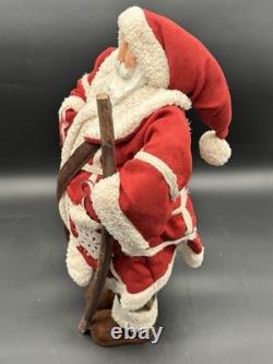 Handcrafted Folk Art Santa Claus Doll Figure Handmade 22 Beautifully Made