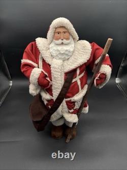 Handcrafted Folk Art Santa Claus Doll Figure Handmade 22 Beautifully Made