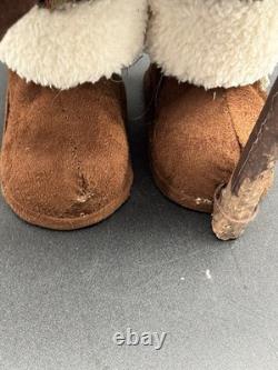 Handcrafted Folk Art Santa Claus Doll Figure Handmade 22 Beautifully Made
