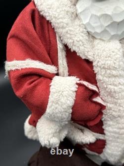Handcrafted Folk Art Santa Claus Doll Figure Handmade 22 Beautifully Made