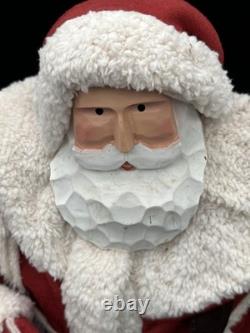 Handcrafted Folk Art Santa Claus Doll Figure Handmade 22 Beautifully Made