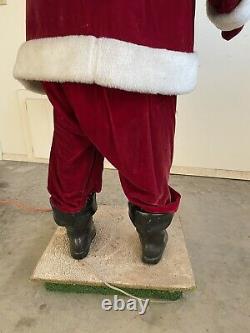 Harold Gale 5 1/2 Foot Animated Mechanical Christmas Store Display Santa Claus