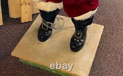 Harold Gale 6 Foot Tall Animated Mechanical Christmas Store Display Santa Claus