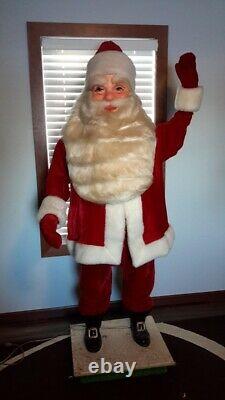 Harold Gale 6ft Animated Mechanical Christmas Store Display Santa Claus Works