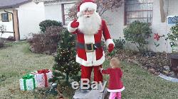 Harold Gale Santa 6 ft animated and ex window Santa Claus of department store