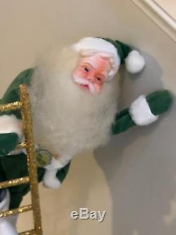 Harold Gale Vintage Santa Claus on Ladder Teem Soda Store Display