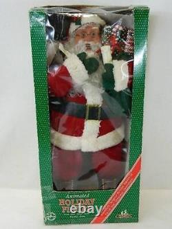 Holiday Creations 25 Santa Claus Animated Head/Arm Motions withLight Extra Bulb