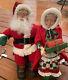 Holiday Creations Animated Holiday Figure On Bench Santa Mrs. Claus Tested