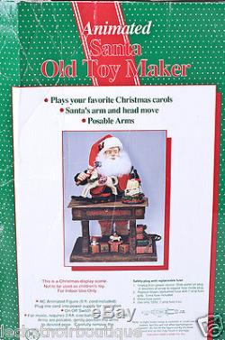 Holiday Creations Animated Musical Santa Claus TOY WORKSHOP Christmas SEE VIDEO
