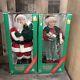Holiday Creations Mr & Mrs Santa Claus Lighted Animated Motion Figures 24